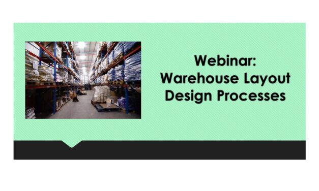 Webinar: Warehouse Layout Design Processes on 18 December 2020