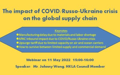 The impact of COVID/Russo-Ukraine crisis on the global supply chain